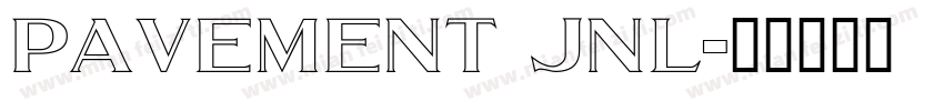 Pavement JNL字体转换